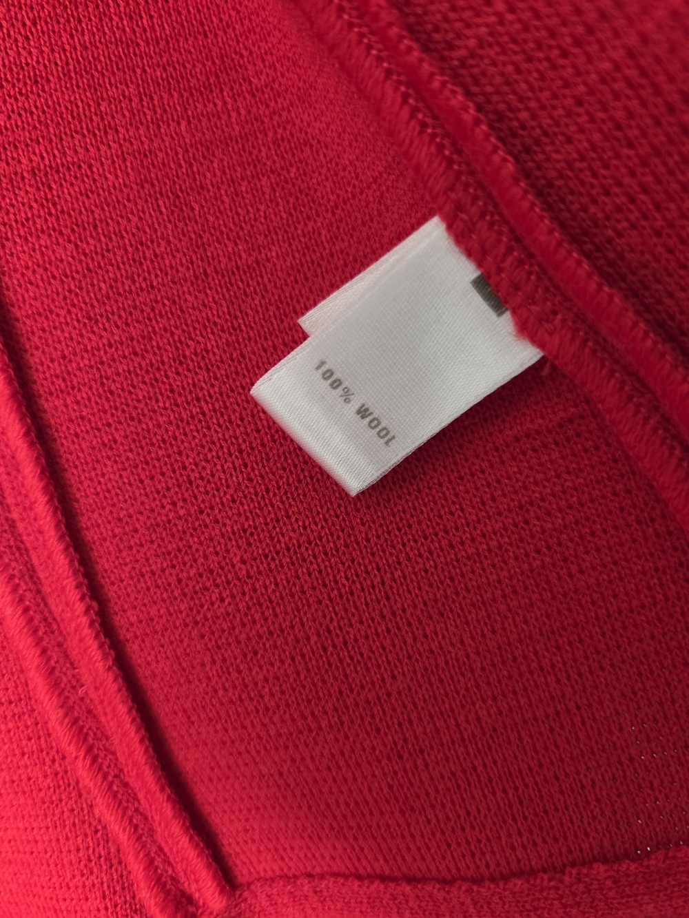 St. John Red Ruffle-Front Jacket - Picture 7 of 15